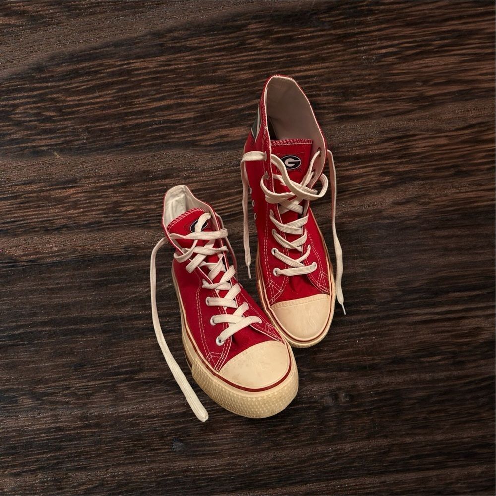Vintage Forever Collectibles GA Red High-Top Sneakers - 9.5M/11W-Good Condition